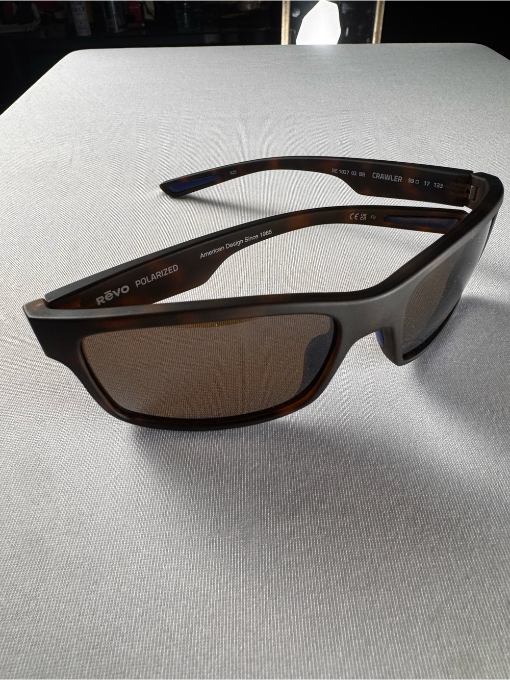 NEW* REVO CRAWLER Tortoise Matte POLARIZED Brown Terra Len Sunglass 1027 02 BR - Picture 3 of 5